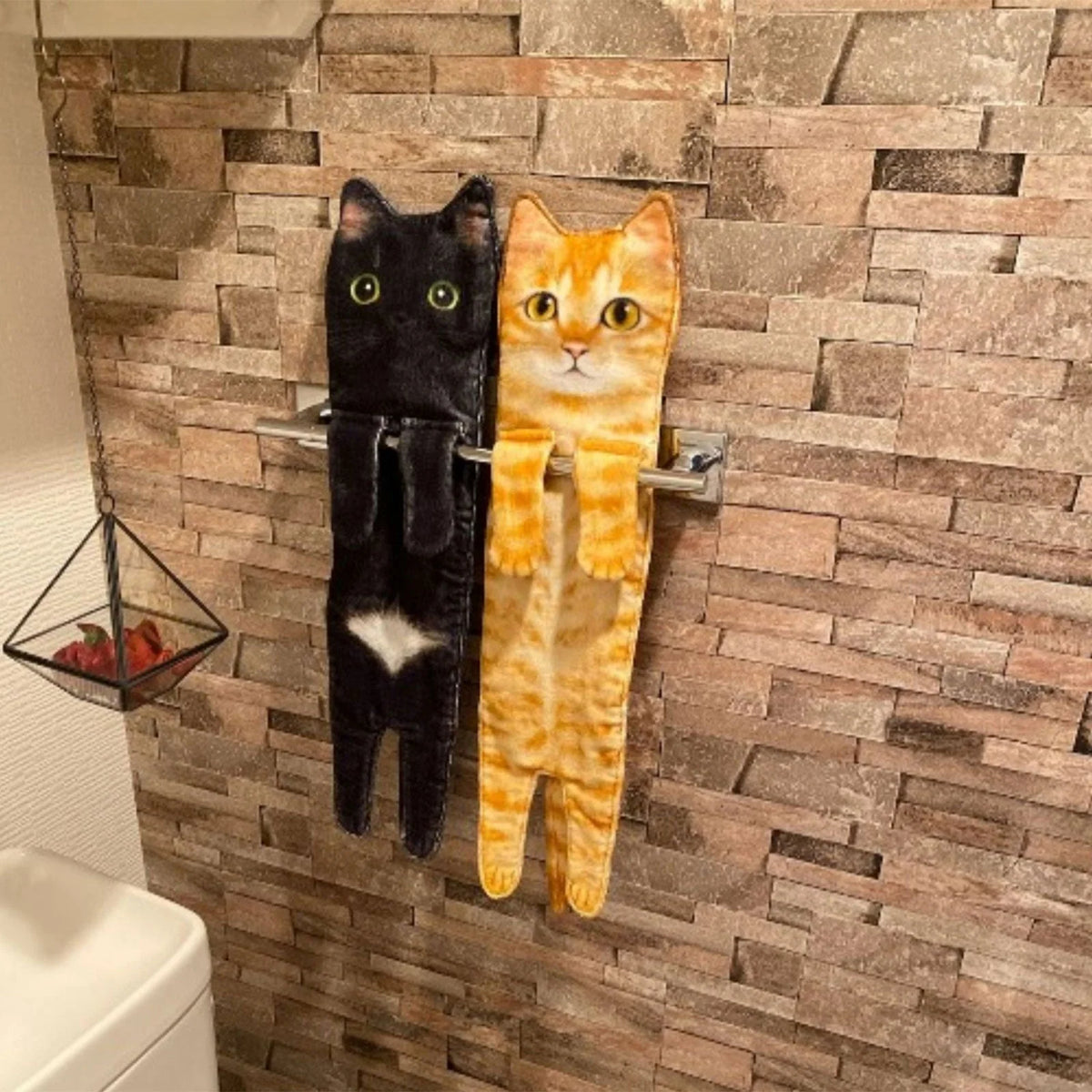 Hand Towel Quick-Dry Absorbent Cat Design