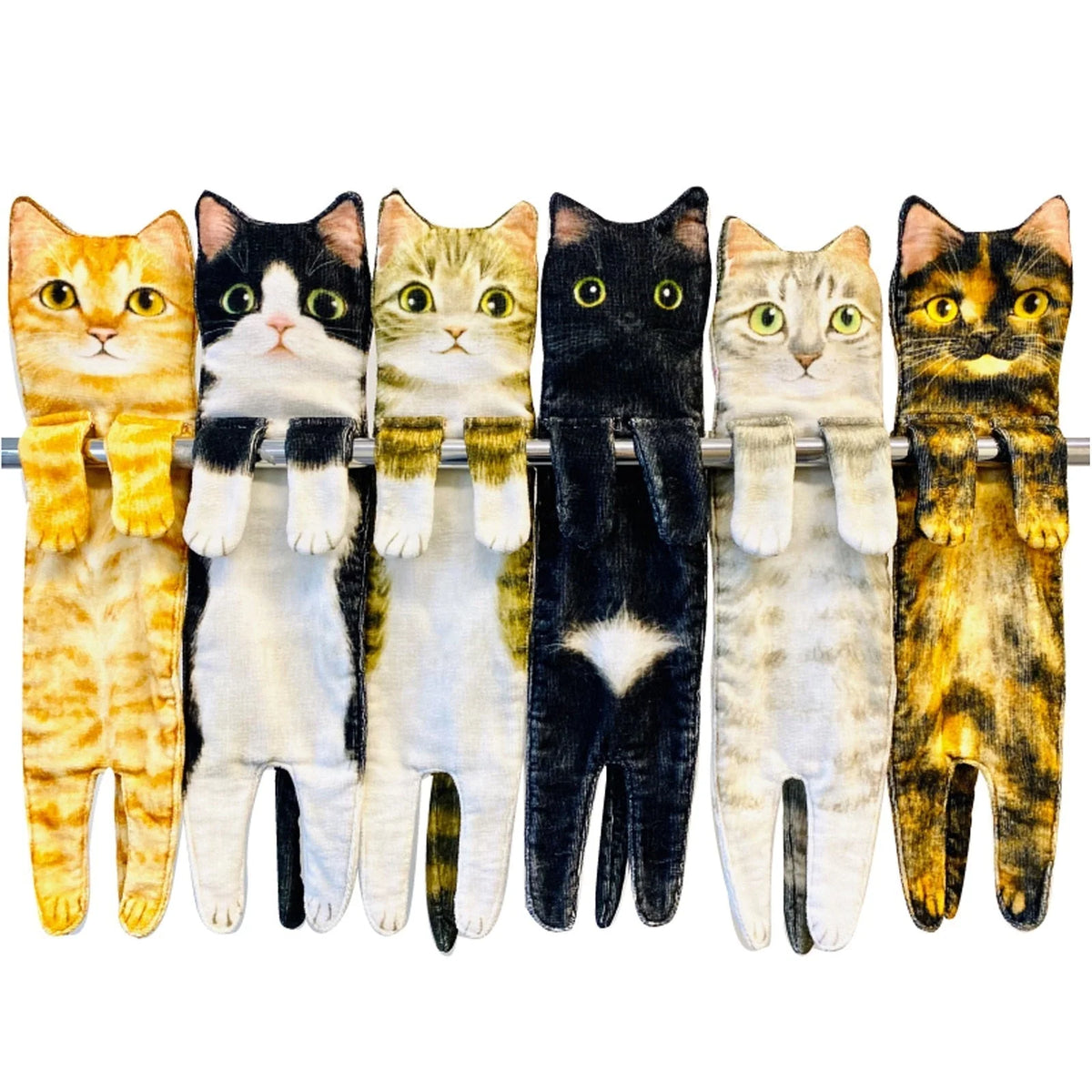 Hand Towel Quick-Dry Absorbent Cat Design