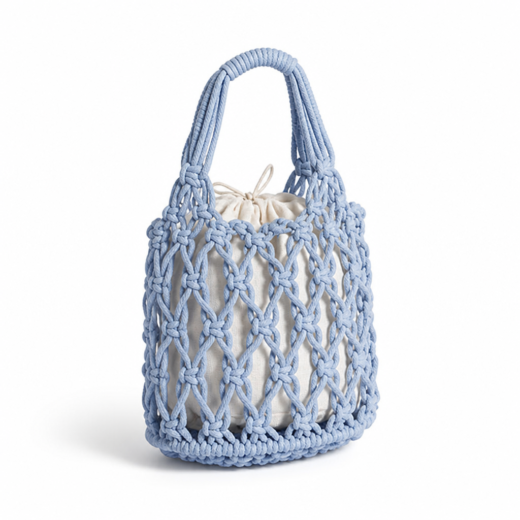 Handcrafted Boho Lightweight Macrame Shopping Bag