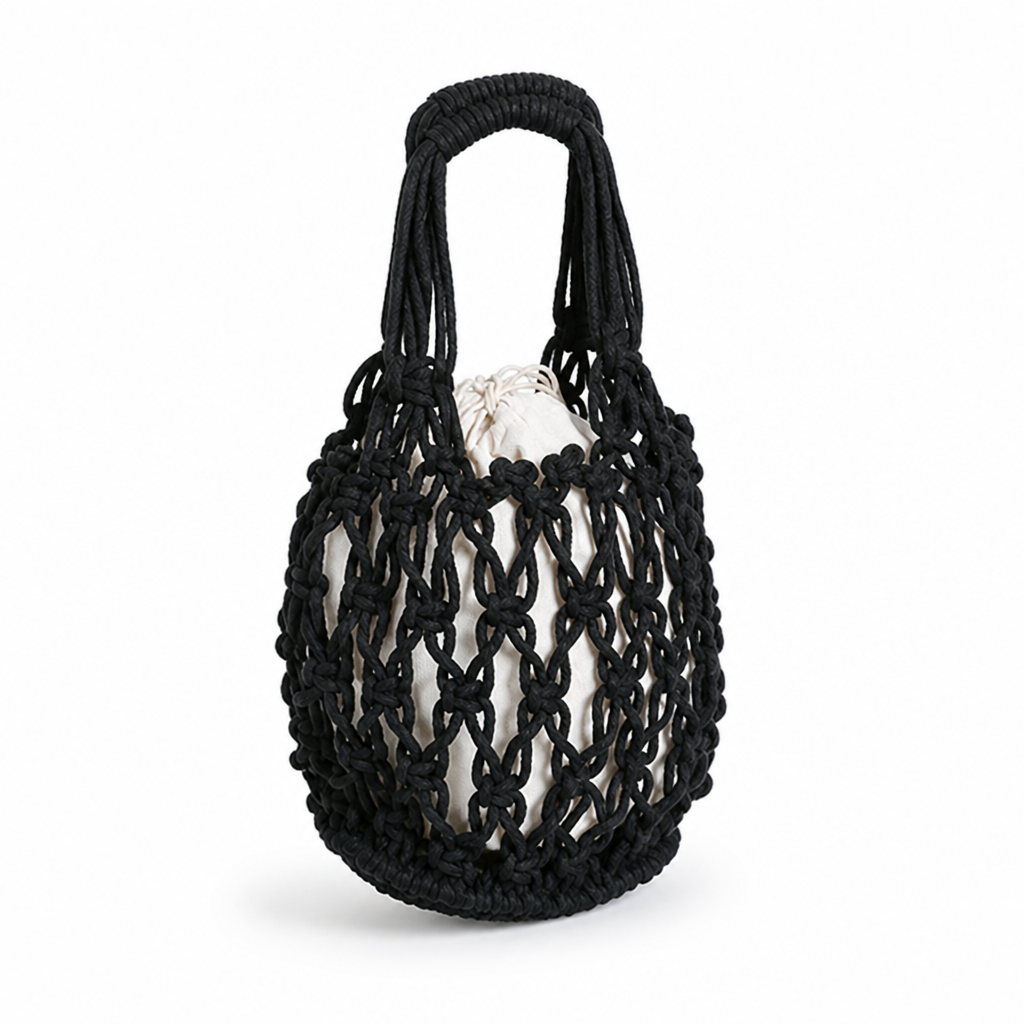 Handcrafted Boho Lightweight Macrame Shopping Bag