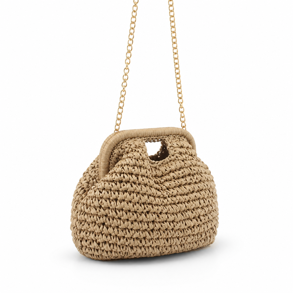 Handcrafted Eco-Friendly Handbag (Adjustable Chain Strap)