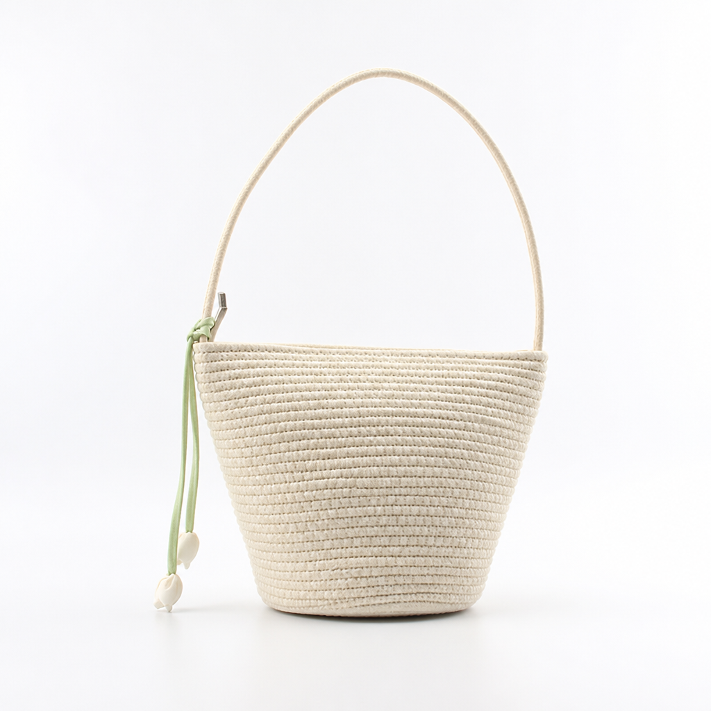 Handcrafted Natural Fabric Minimalist Handbag