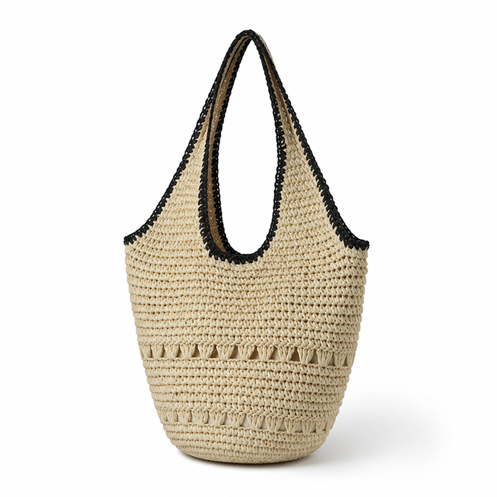 Handcrafted Spacious Straw Tote