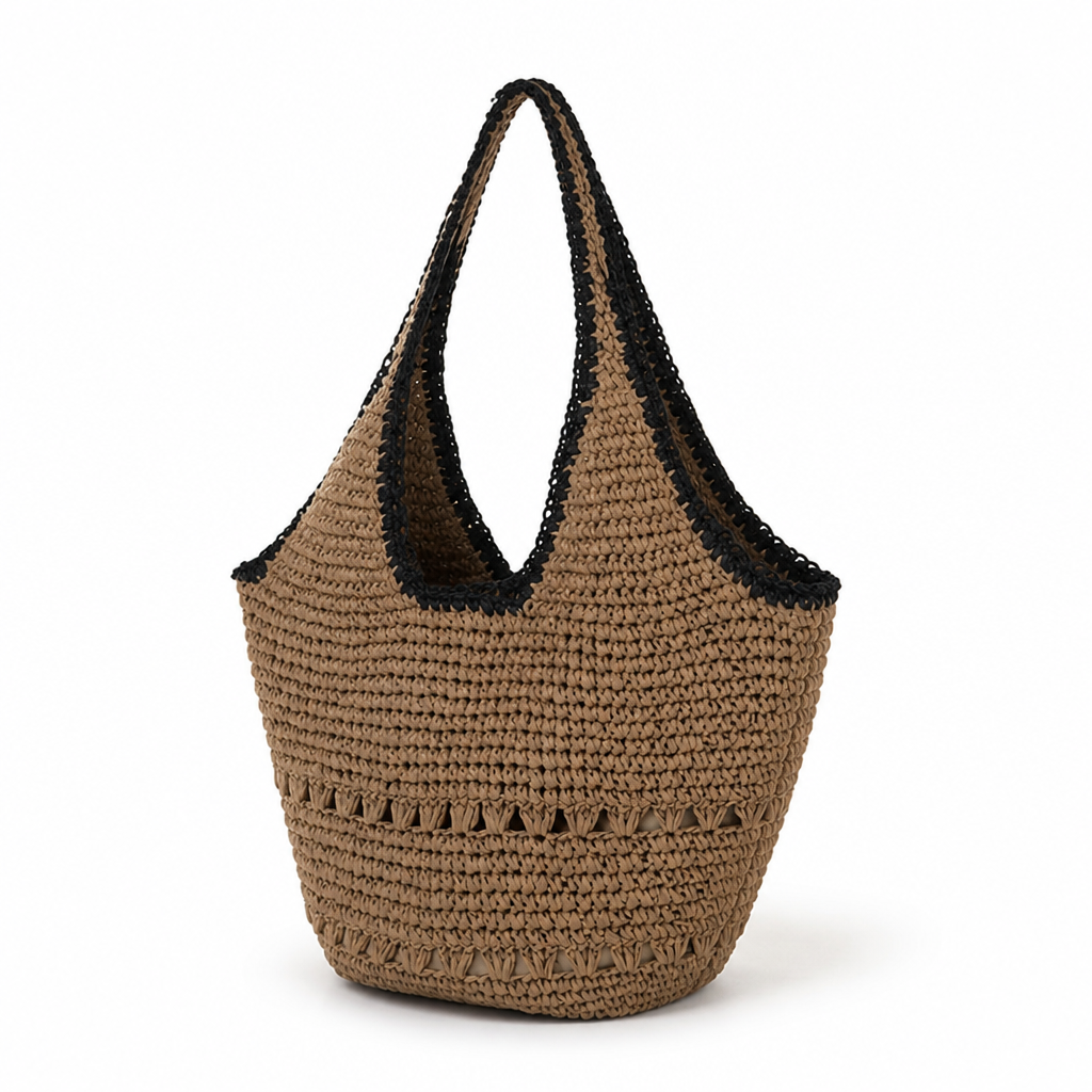 Handcrafted Spacious Straw Tote