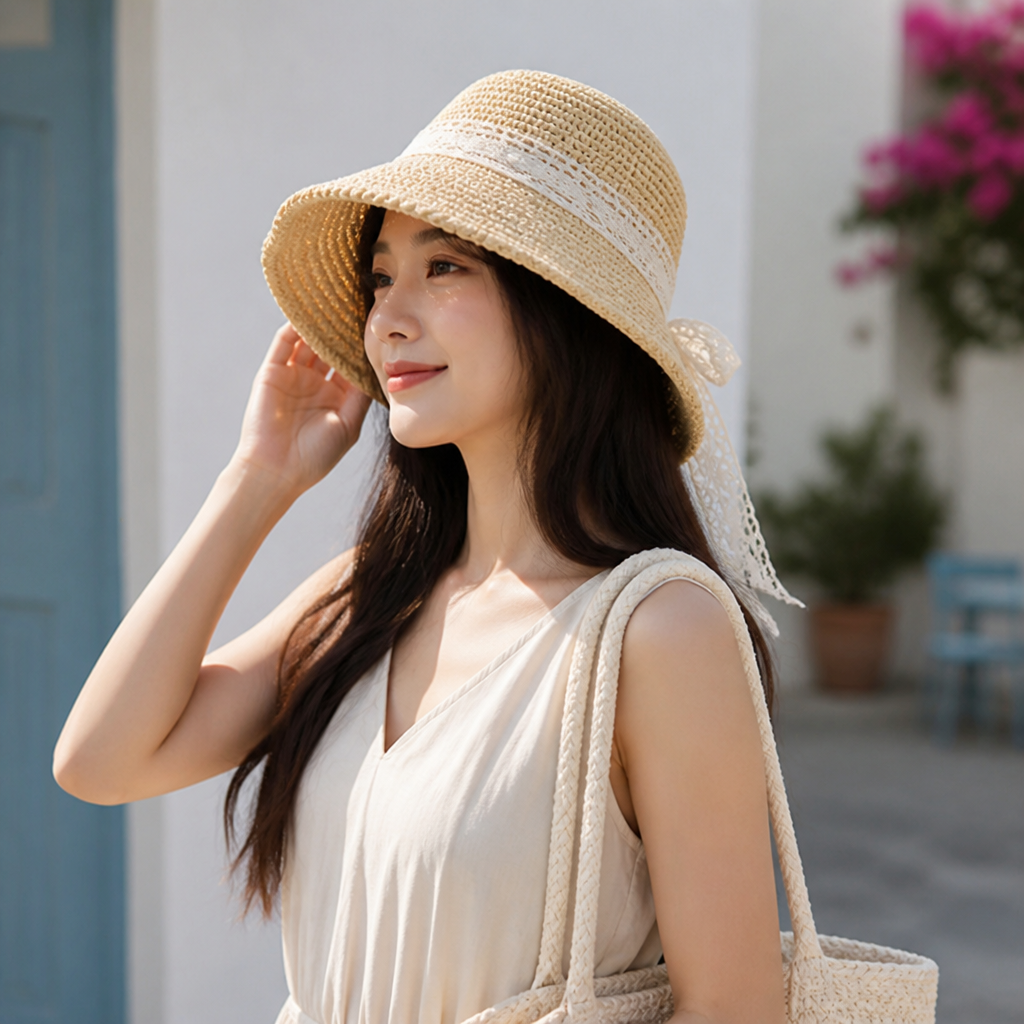 Handcrafted Straw UV-Protective Sun Hat (Adjustable Fit)