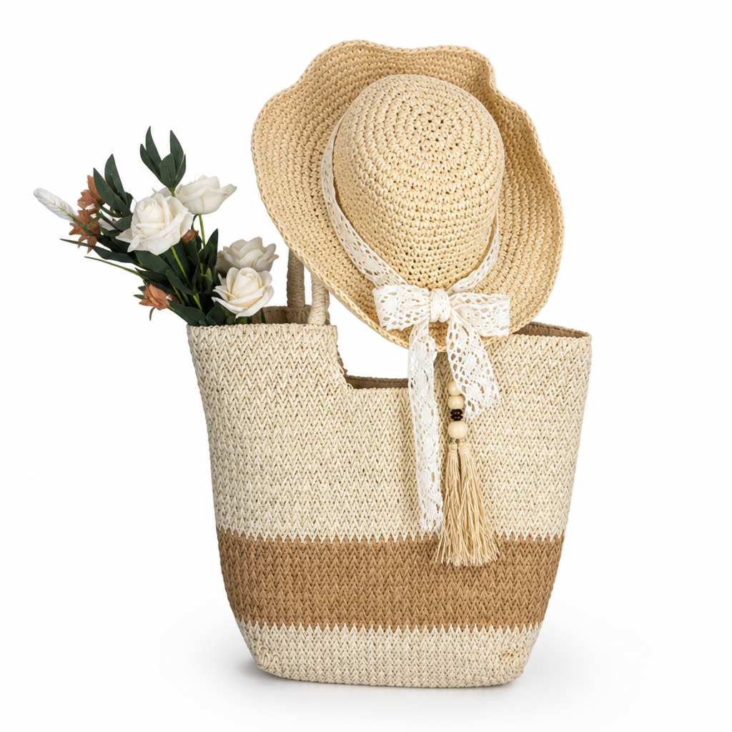 Handcrafted Straw UV-Protective Sun Hat (Adjustable Fit)