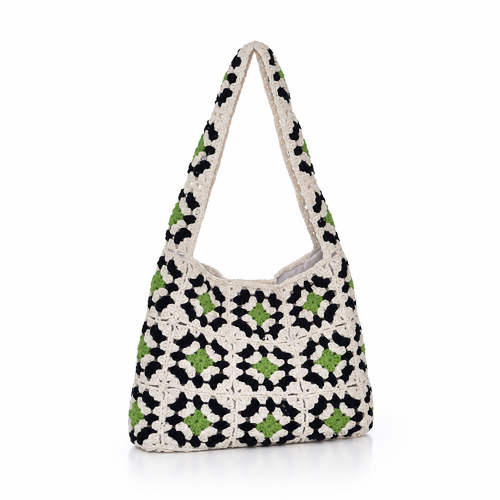Handcrafted Sustainable Geometric Handbag
