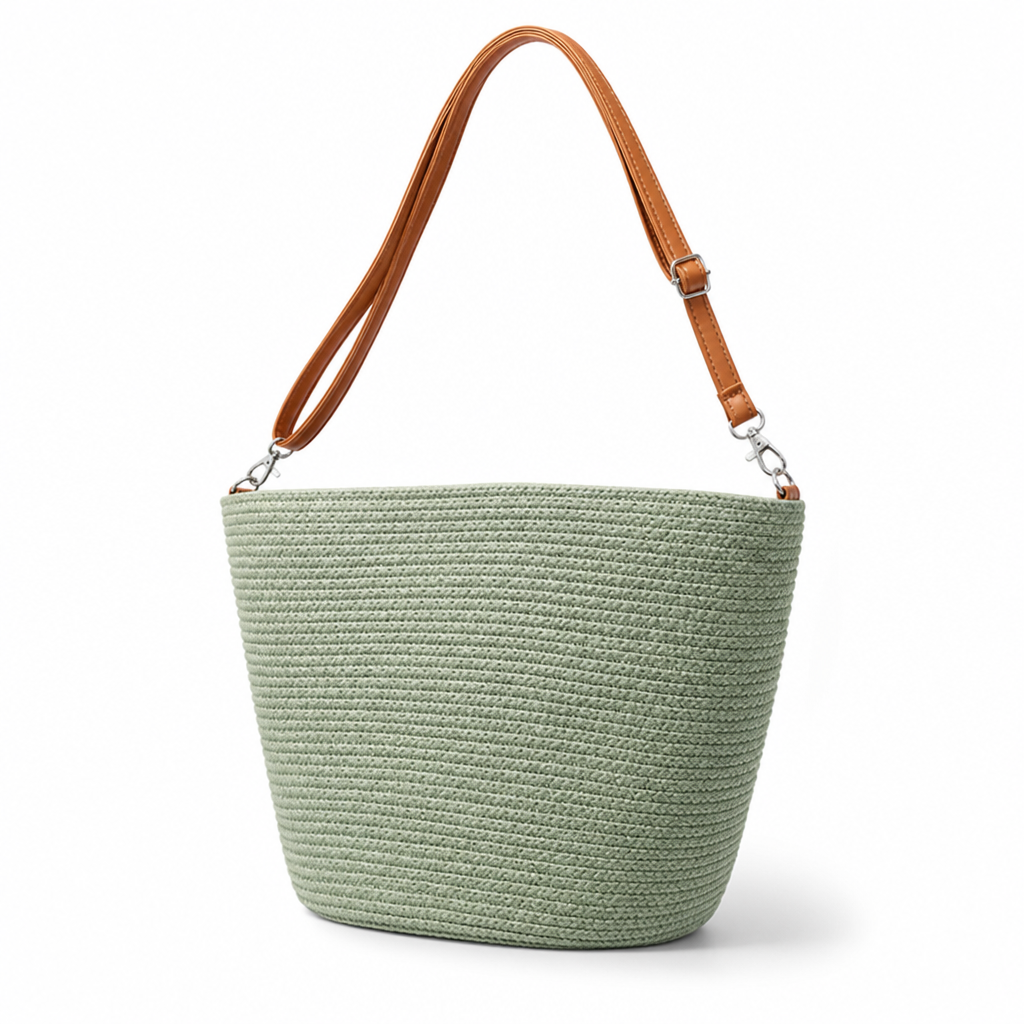Handcrafted Woven Adjustable Strap Shoulder Bag