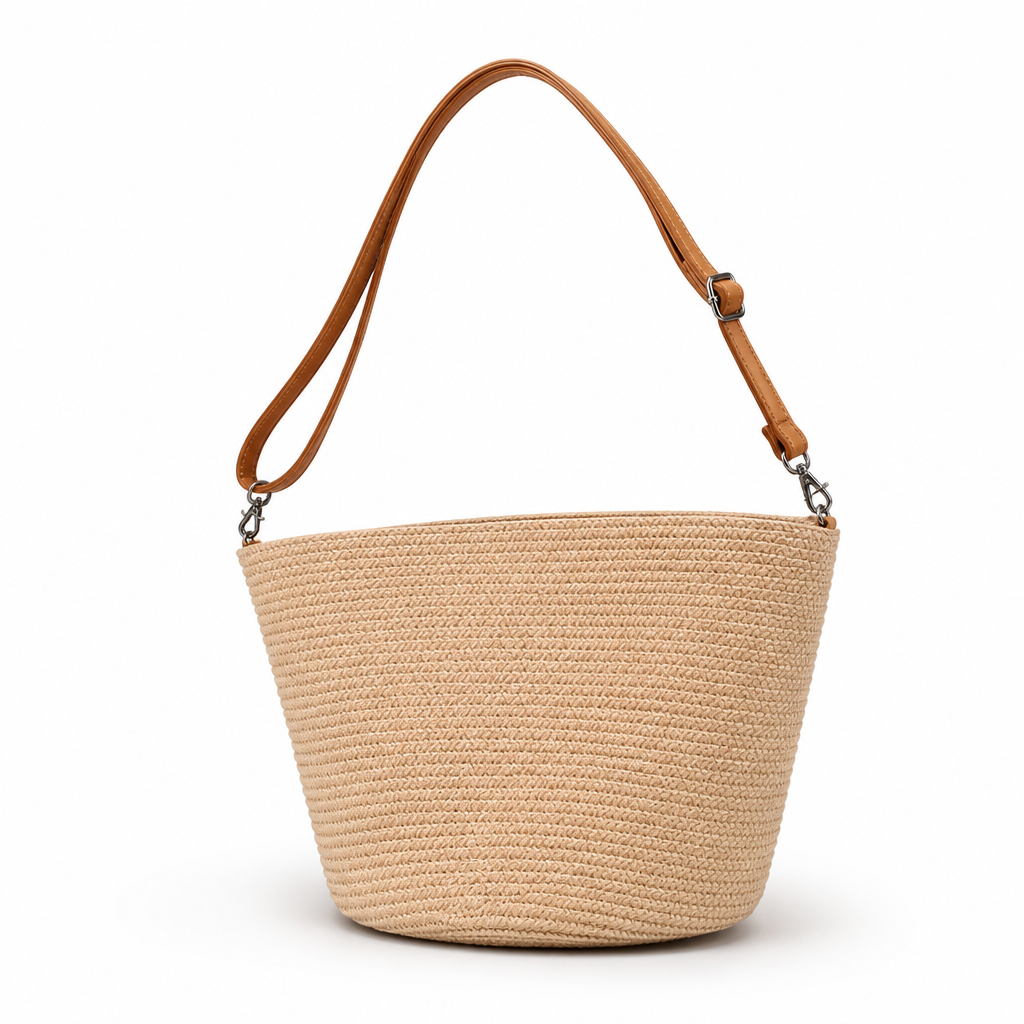 Handcrafted Woven Adjustable Strap Shoulder Bag