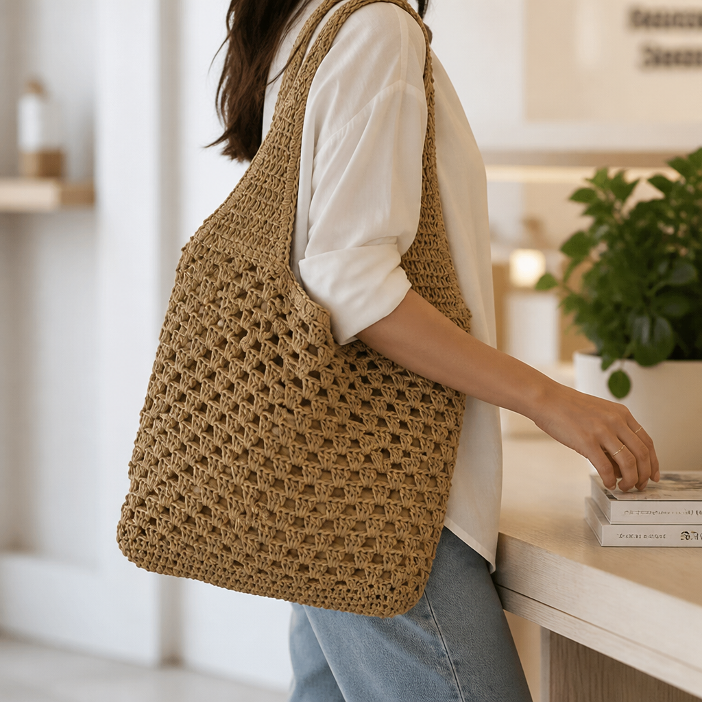 Handcrafted Woven Sustainable Tote Bag