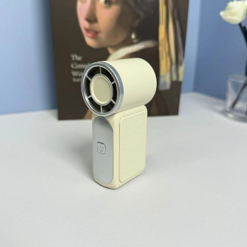 Handheld Fan Compact LED Display 6-Speed Settings