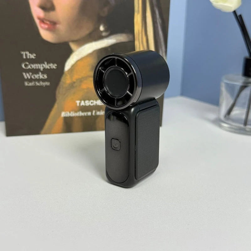 Handheld Fan Compact LED Display 6-Speed Settings