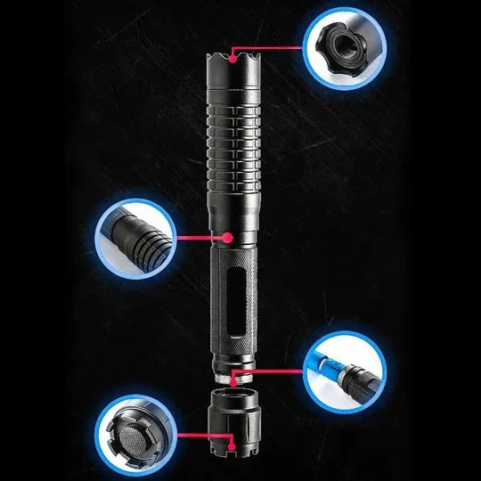 Handheld Laser Pointer Adjustable Beam Rechargeable Battery