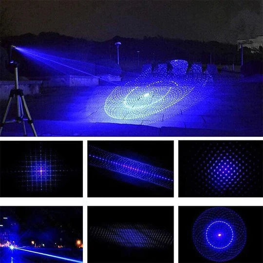 Handheld Laser Pointer Adjustable Beam Rechargeable Battery