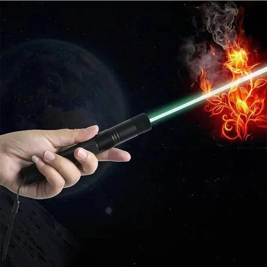 Handheld Laser Pointer Adjustable Beam Rechargeable Battery