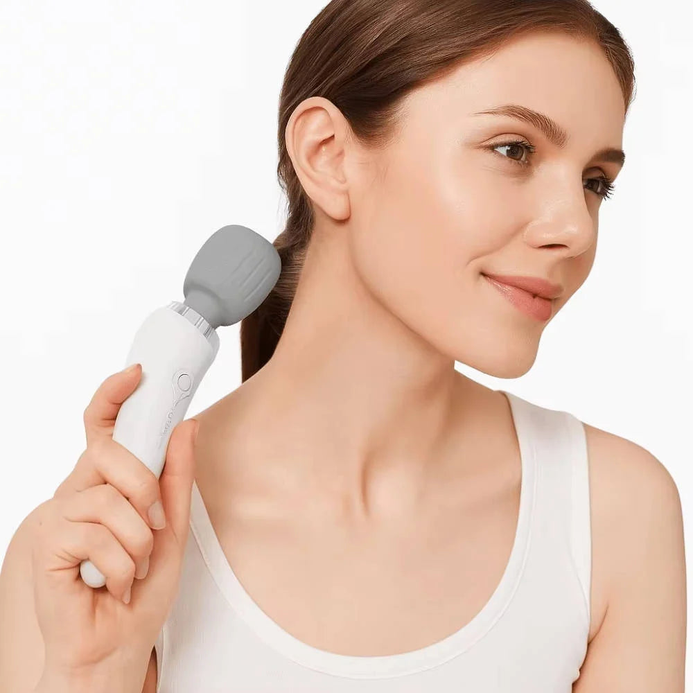 Handheld Massager Curved Handle 5 Speeds USB Rechargeable