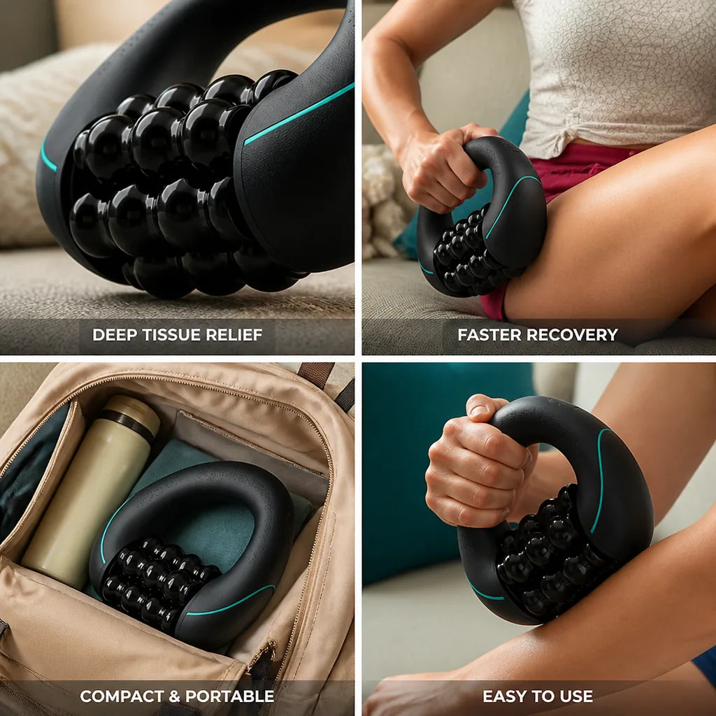 Handheld Massager Deep Tissue Percussion Compact & Portable