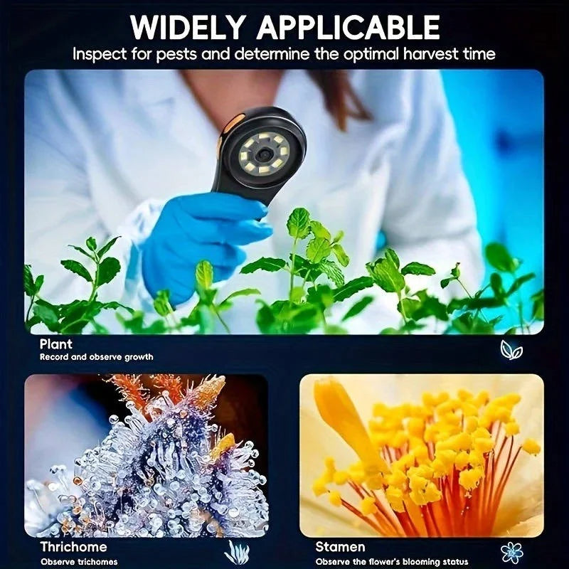 Handheld Microscope 500X Magnification Autofocus HD Camera