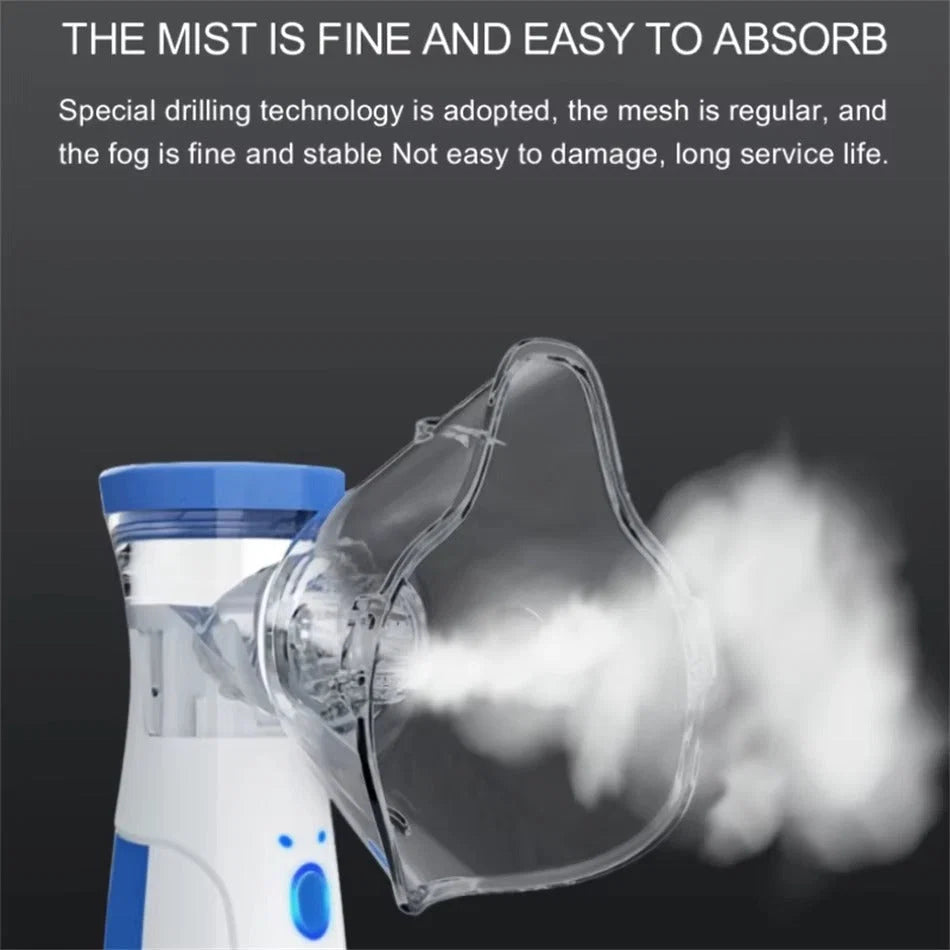 Handheld Nebulizer Mesh Quiet Portable USB & Battery