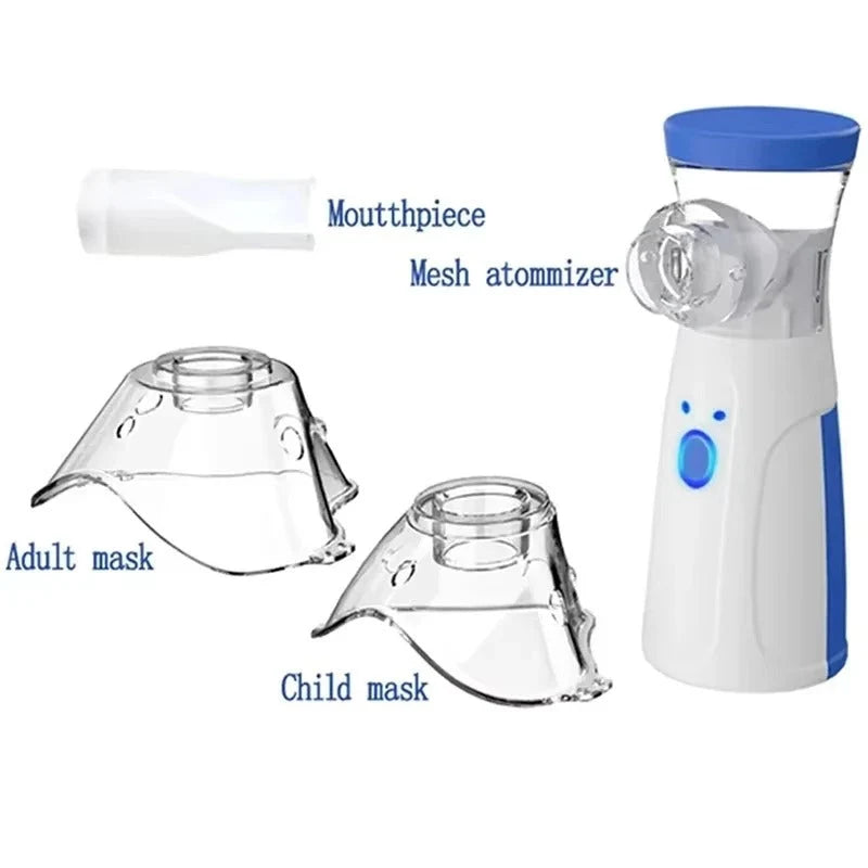 Handheld Nebulizer Mesh Quiet Portable USB & Battery