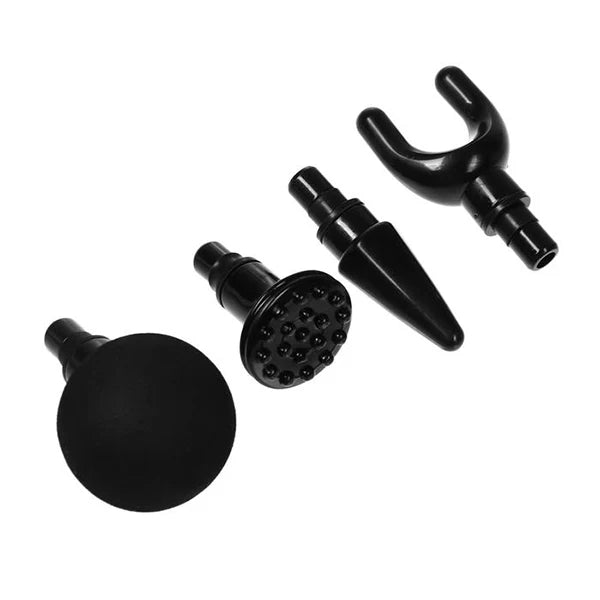 Handheld Percussion Massager Rechargeable 32 Speeds Interchangeable Heads
