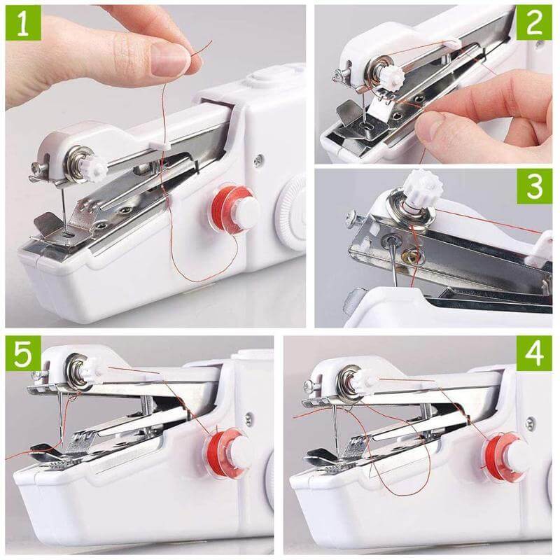 Handheld Sewing Machine Compact Battery-Powered Portable Design