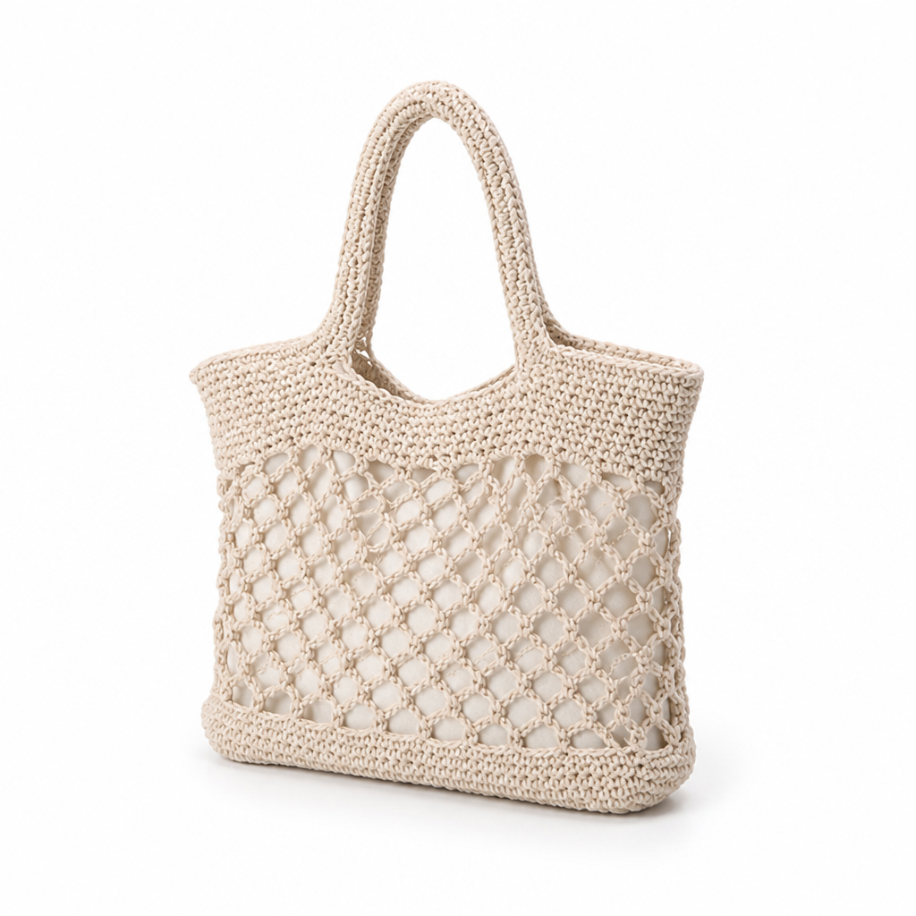 Handmade Eco-Friendly Mesh Tote Bag