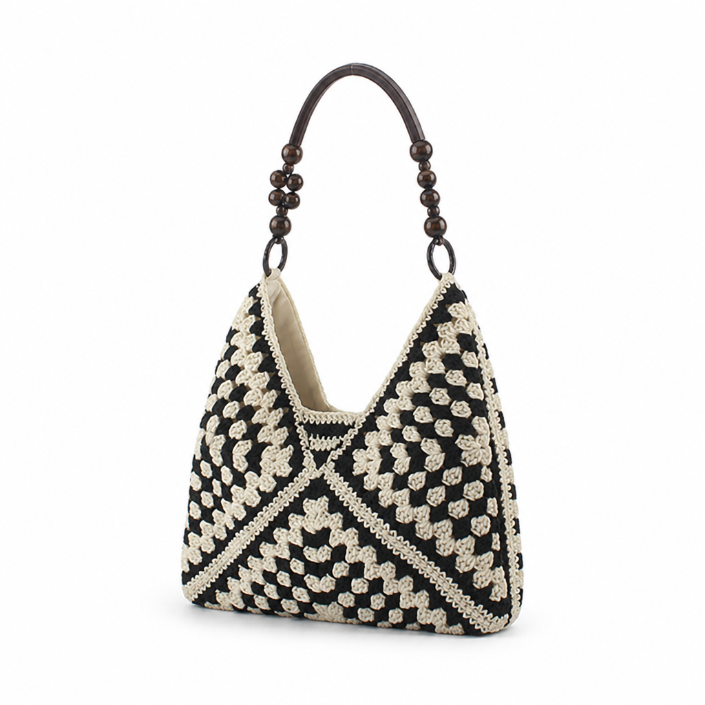Handmade Macramé Tote (Ergonomic Handle)
