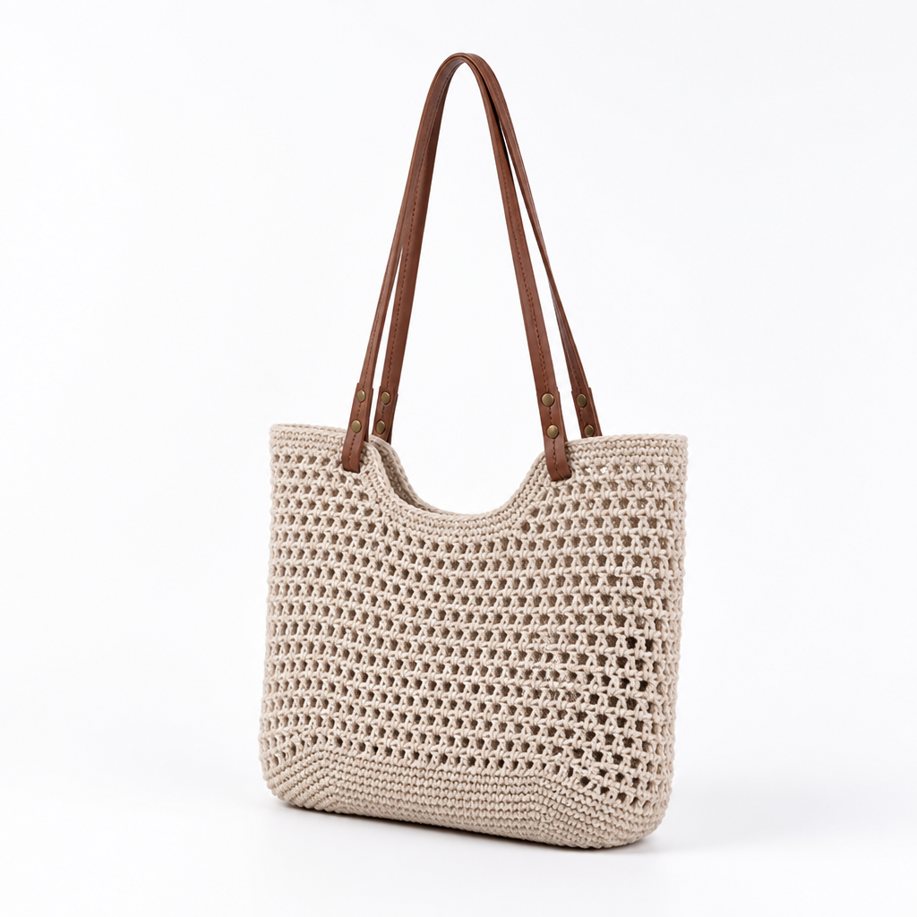 Handmade Macrame Spacious Tote Bag