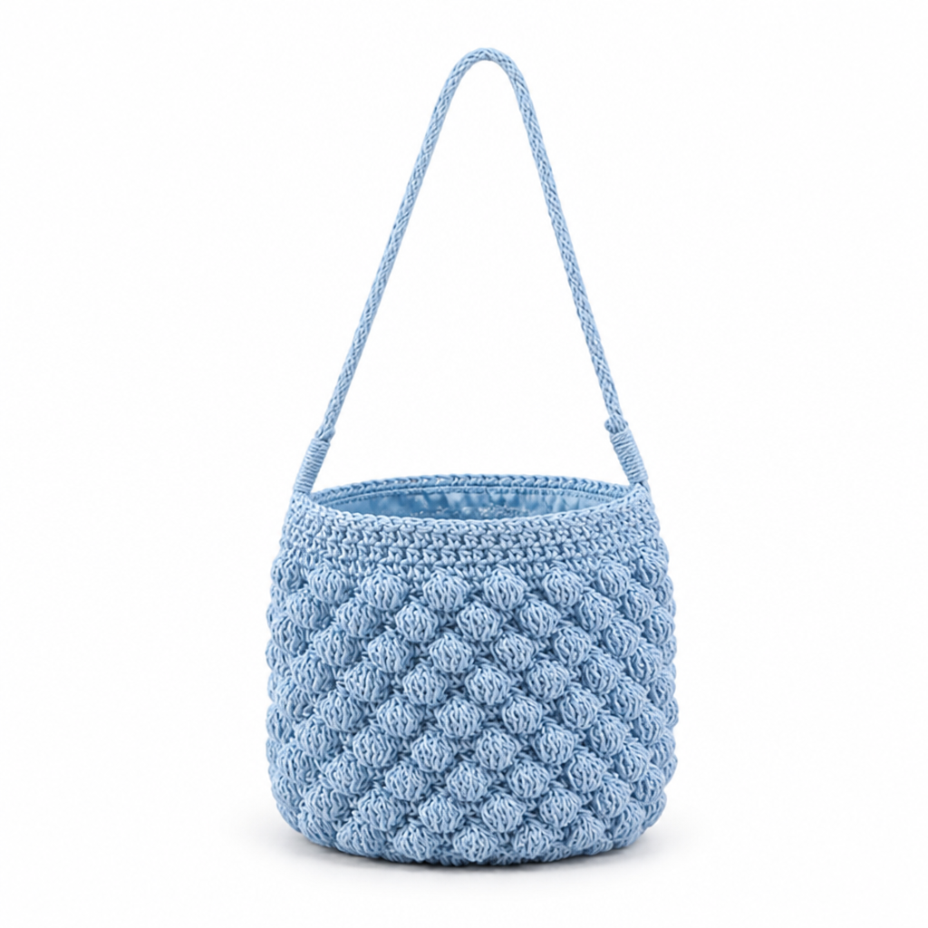 Handmade Raffia Round-Structured Shoulder Bag