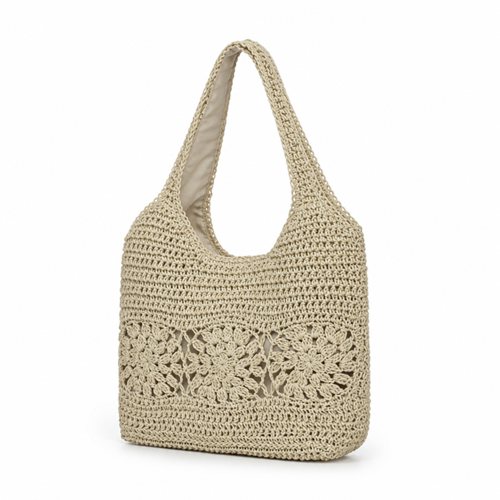 Handmade Sustainable Crochet Shoulder Bag
