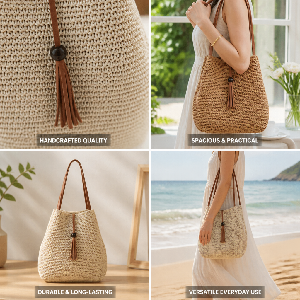 Handwoven Durable Shoulder Bag