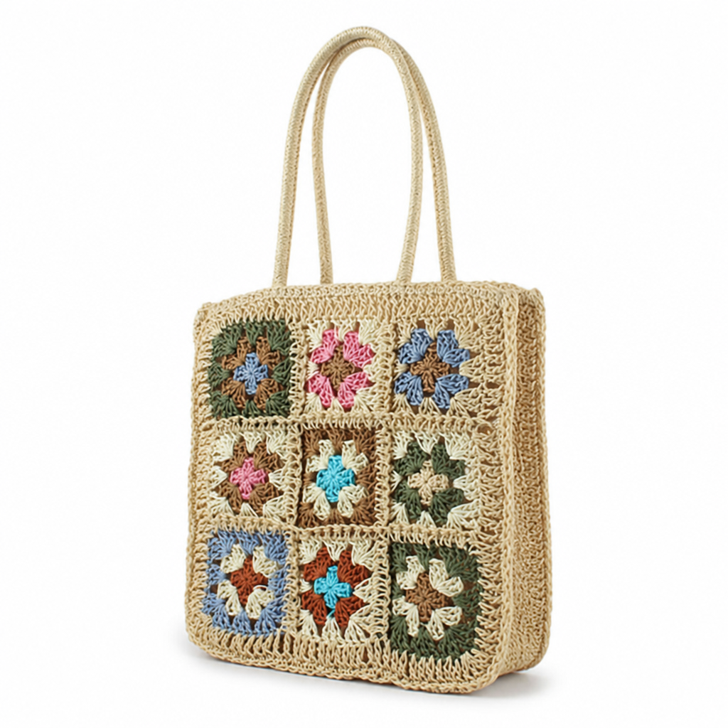 Handwoven Lightweight Eco-Friendly Shoulder Bag (With Inner Pockets)