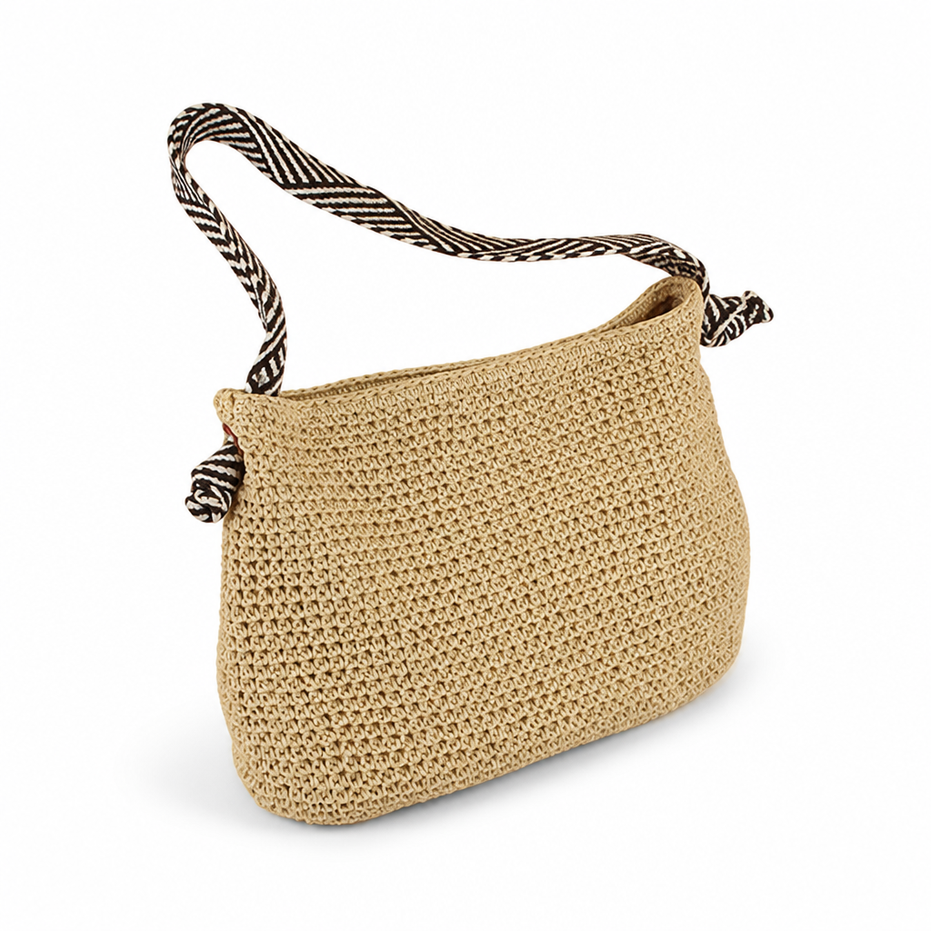 Handwoven Natural Fiber Shoulder Bag