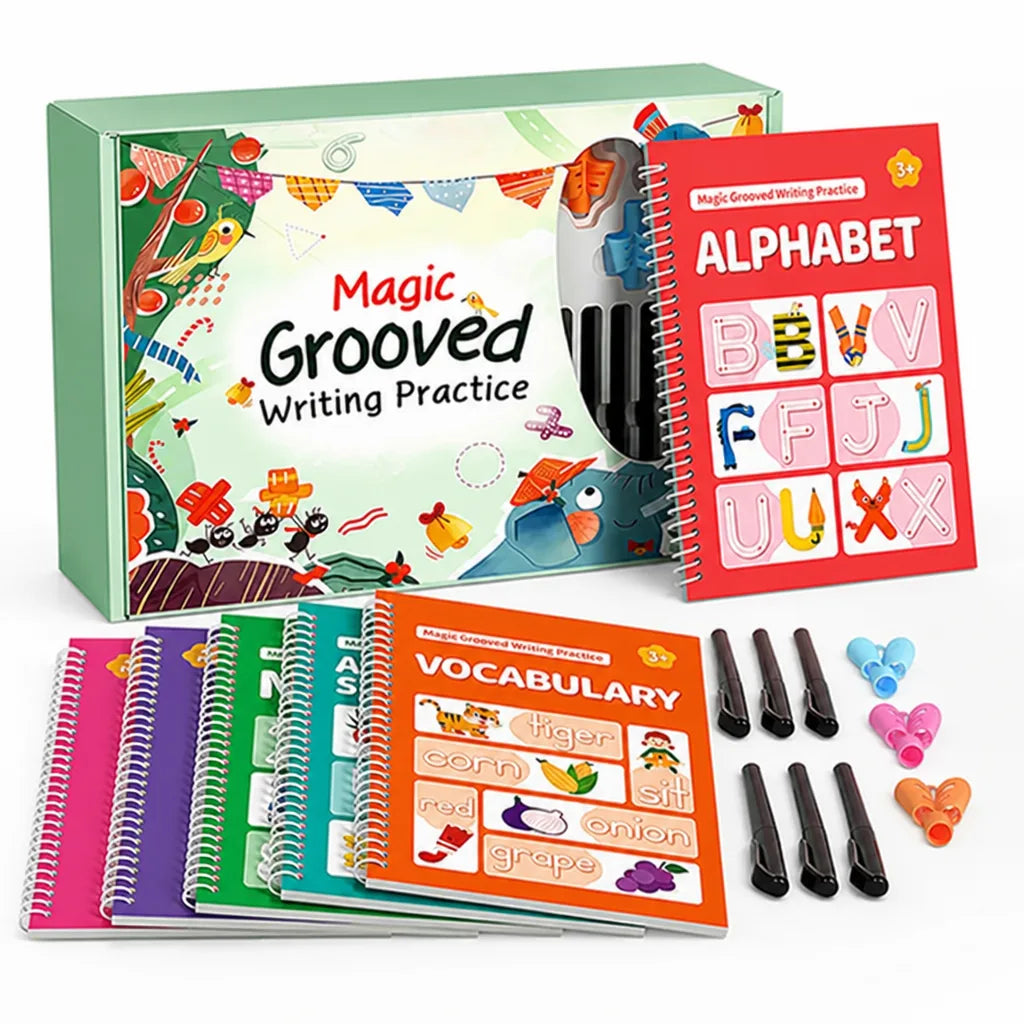 Handwriting Practice Kit Grooved Tracing Screen-Free Learning