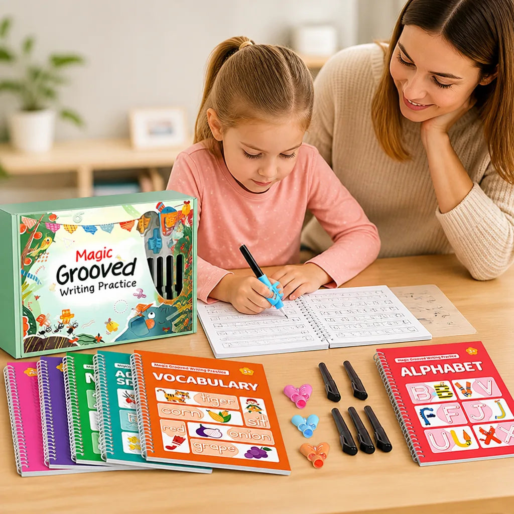 Handwriting Practice Kit Grooved Tracing Screen-Free Learning
