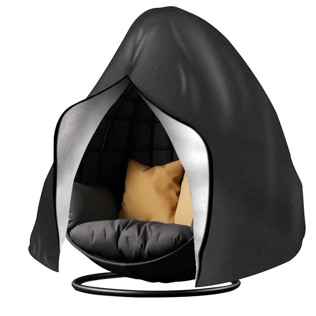 Hanging Chair Cover Waterproof UV-Resistant With Adjustable Hem & Zipper