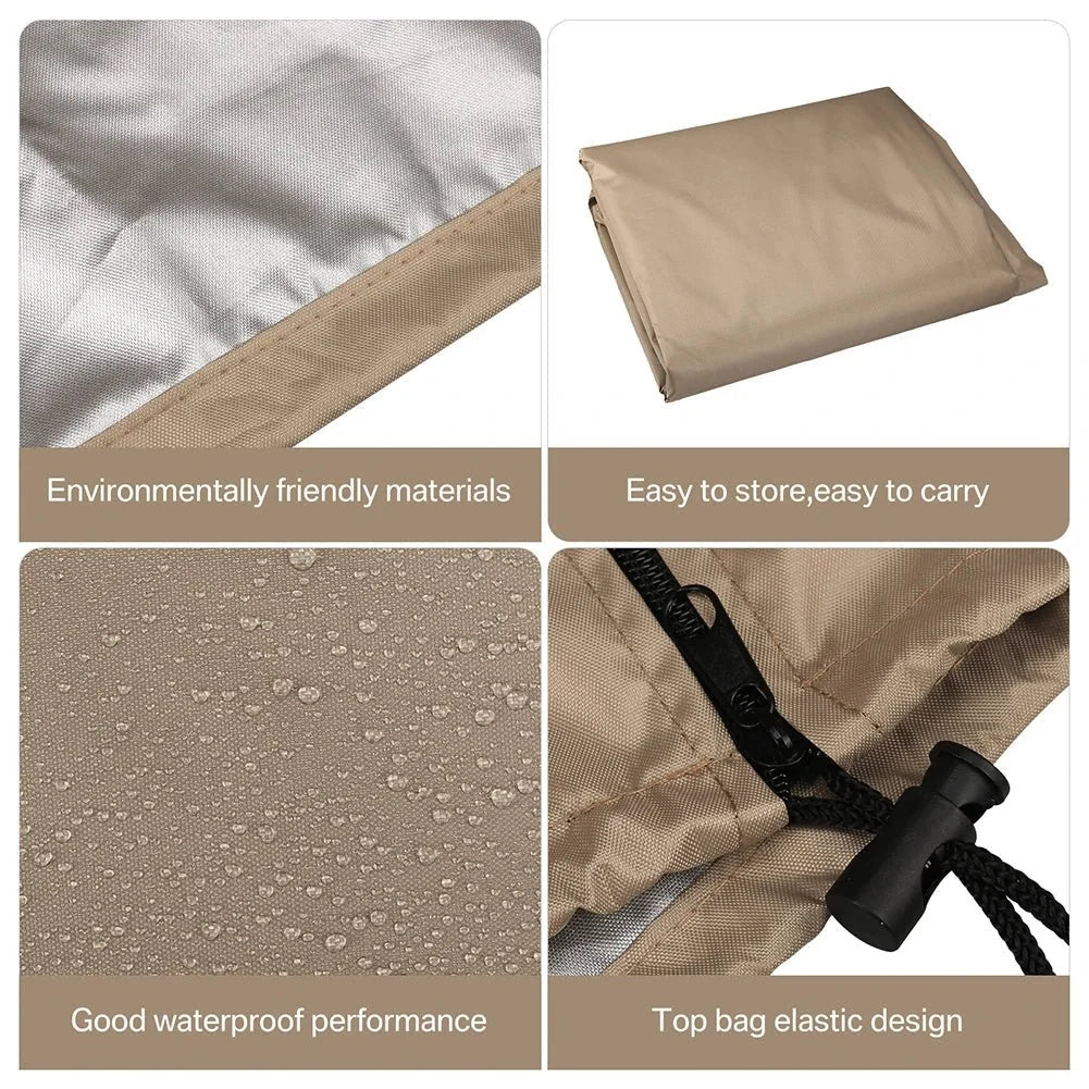 Hanging Chair Cover Waterproof UV-Resistant With Adjustable Hem & Zipper