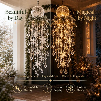 Hanging Christmas Lights Cascading LED With Remote Control