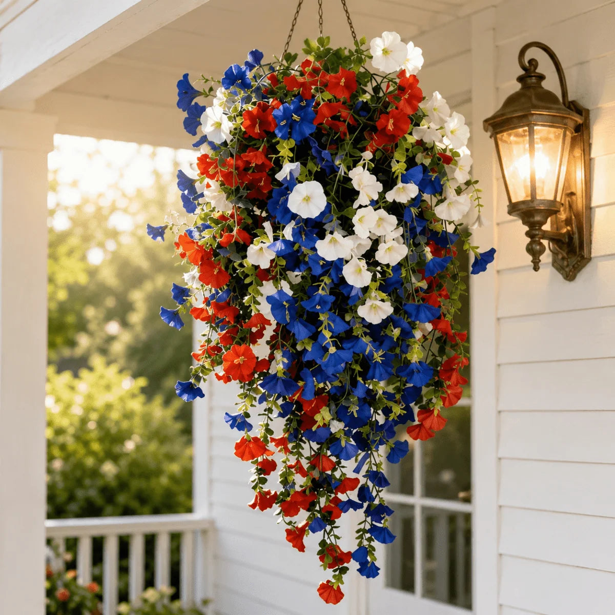 Hanging Flower Basket Integrated LED Indoor & Outdoor Decor