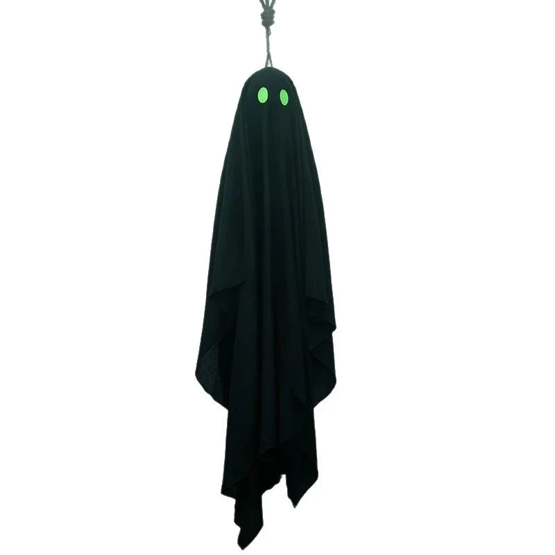 Hanging Ghost Decoration Glowing Eyes Lightweight Fabric
