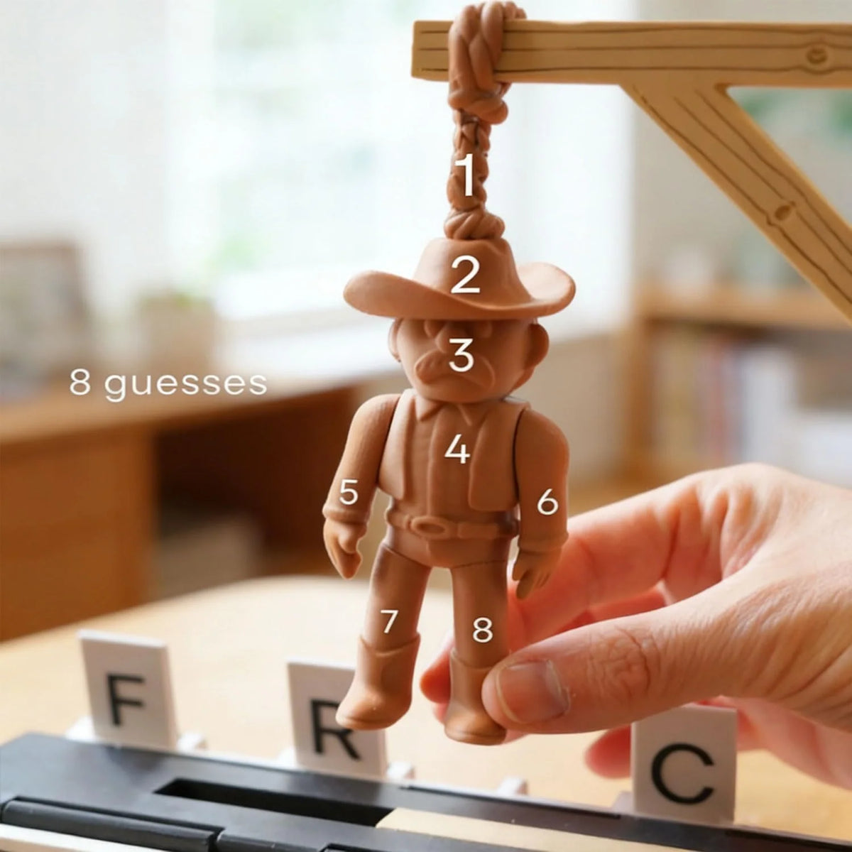 Hangman Board Game Foldable Magnetic Book-Style Design