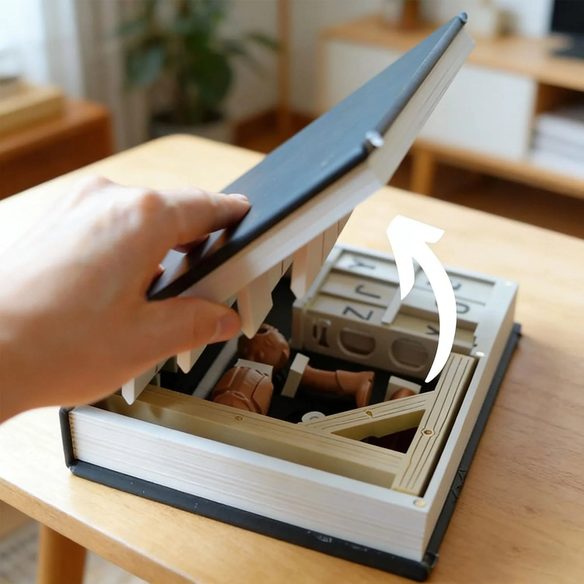 Hangman Board Game Foldable Magnetic Book-Style Design