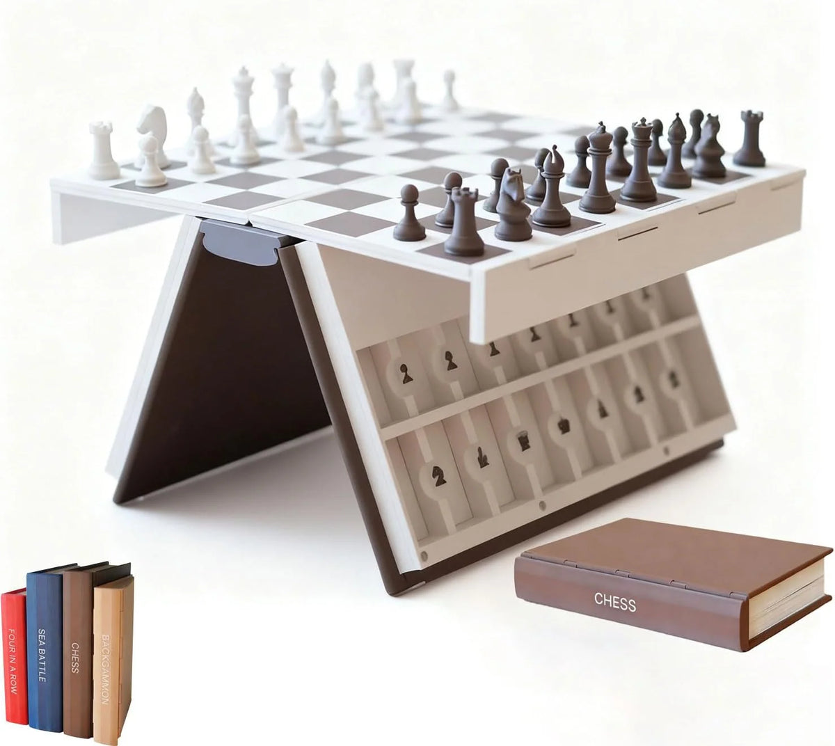 Hangman Board Game Foldable Magnetic Book-Style Design