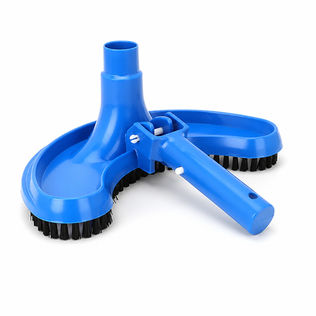 Hard-Bristle Flexible Half-Moon Pool Vacuum Head (Fits 1.2in Hose)