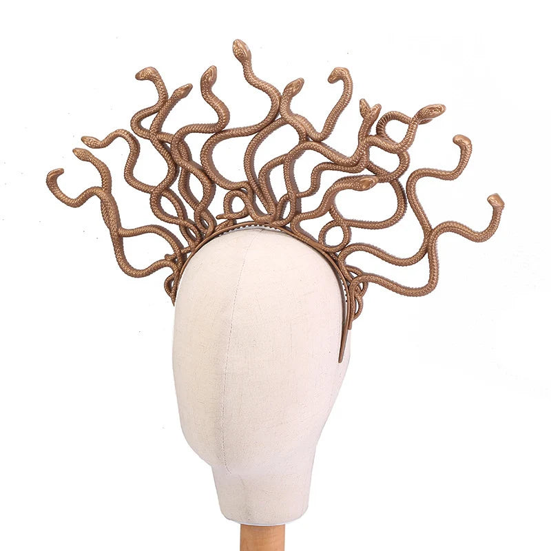 Headband Medusa Snake Design Adjustable Fit