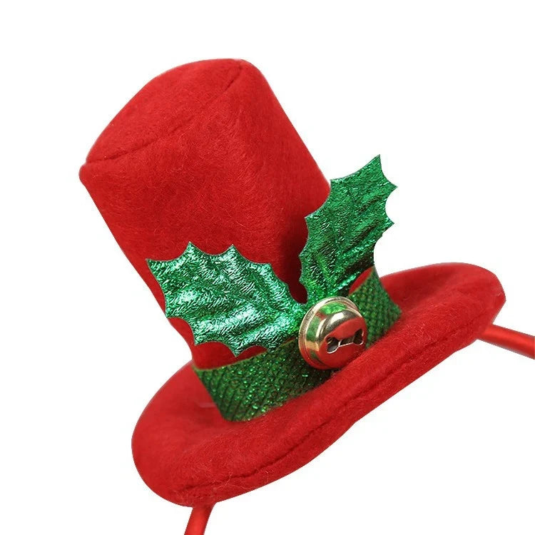 Headband Santa Hat & Plant Motif Lightweight Flexible