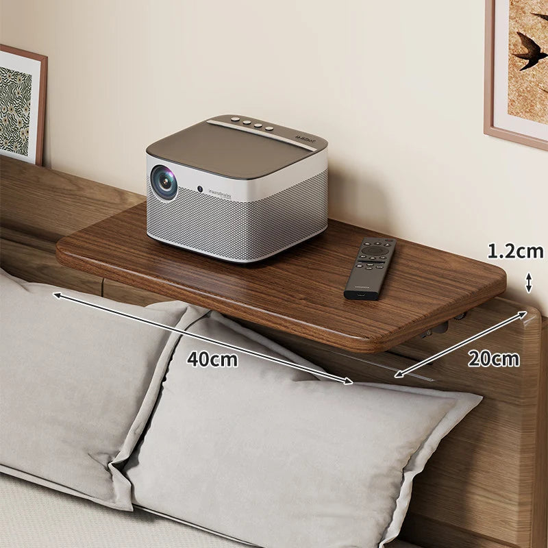 Headboard Shelf Slim Floating Design Hidden Brackets