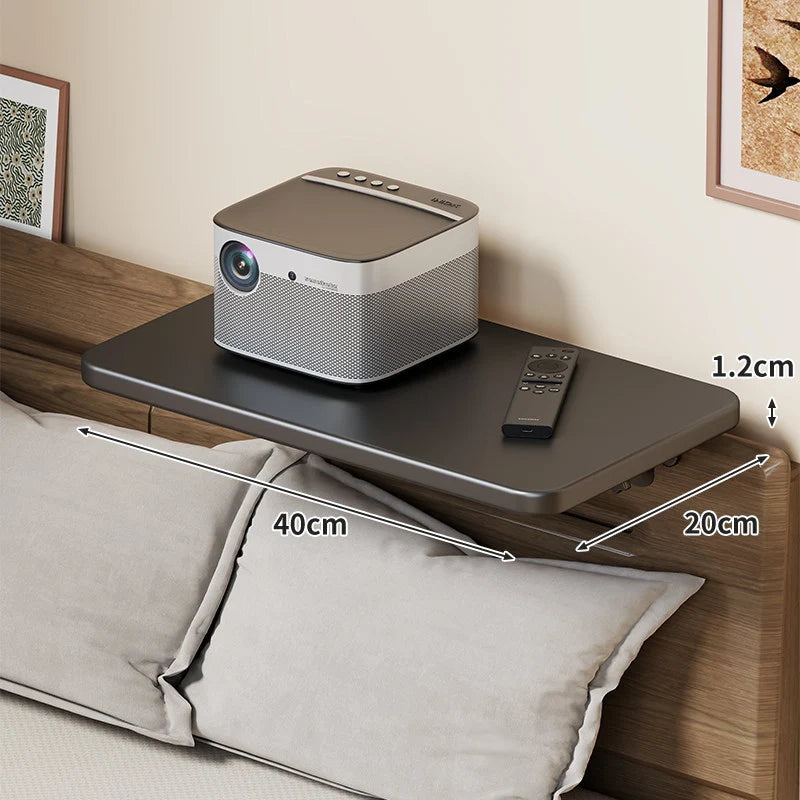 Headboard Shelf Slim Floating Design Hidden Brackets