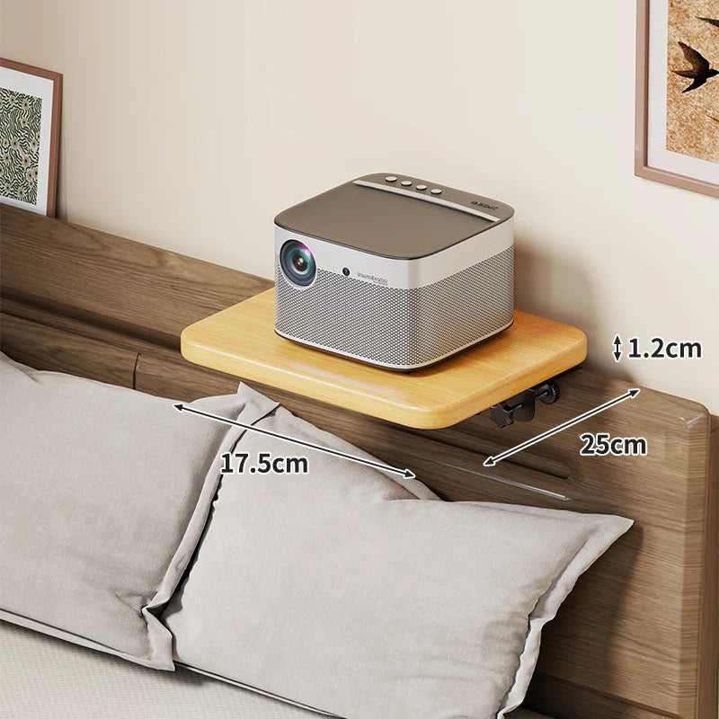 Headboard Shelf Slim Floating Design Hidden Brackets